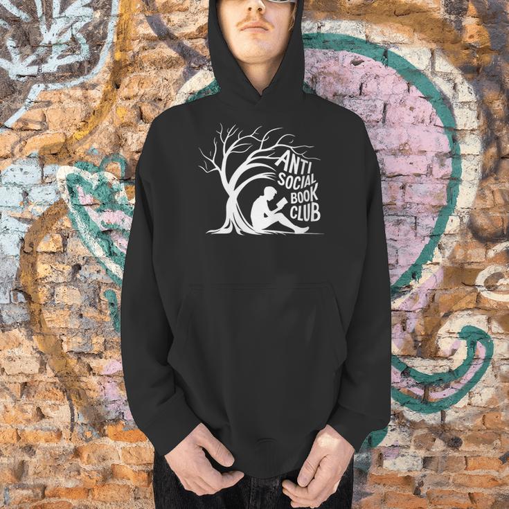 Women's Anti Social Book Club Introvert Reader Bibliophile Men Hoodie