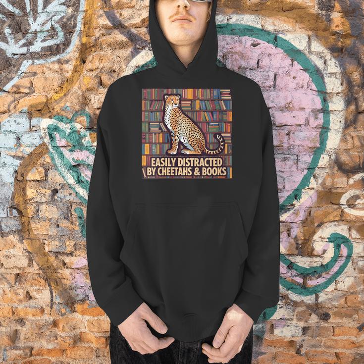 Women's Cheetah Face Women Cheetah Print Stuff Books Nerds Cheetah Men Hoodie