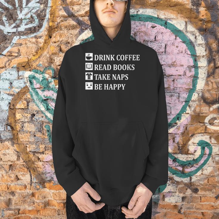 Women's Drink Coffee Read Book Take Naps Books Pajamas Men Hoodie