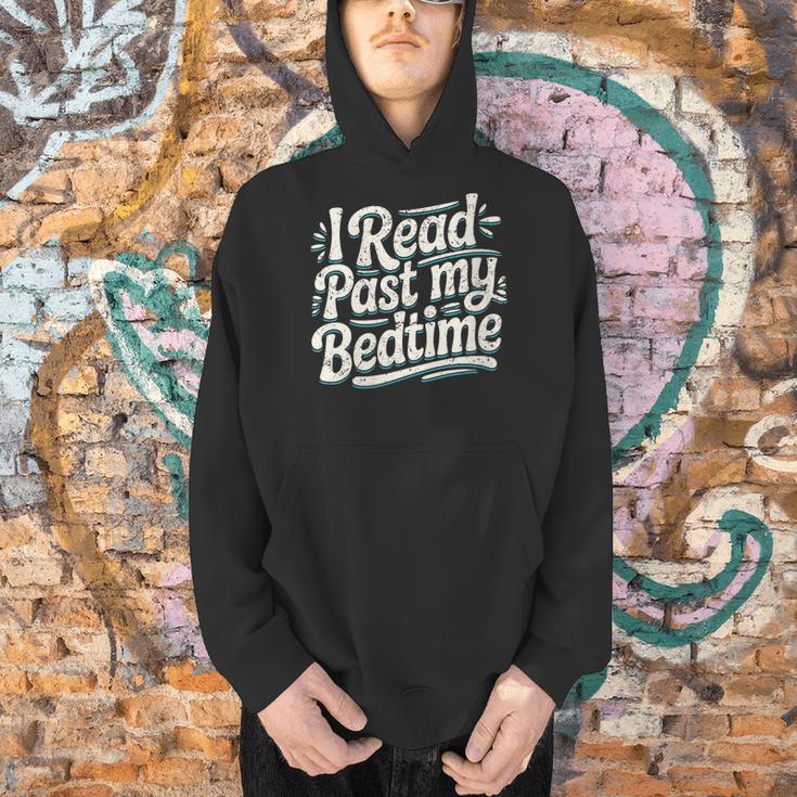 Women's I Read Past My Bedtime Book Lover Reading Quote Men Hoodie