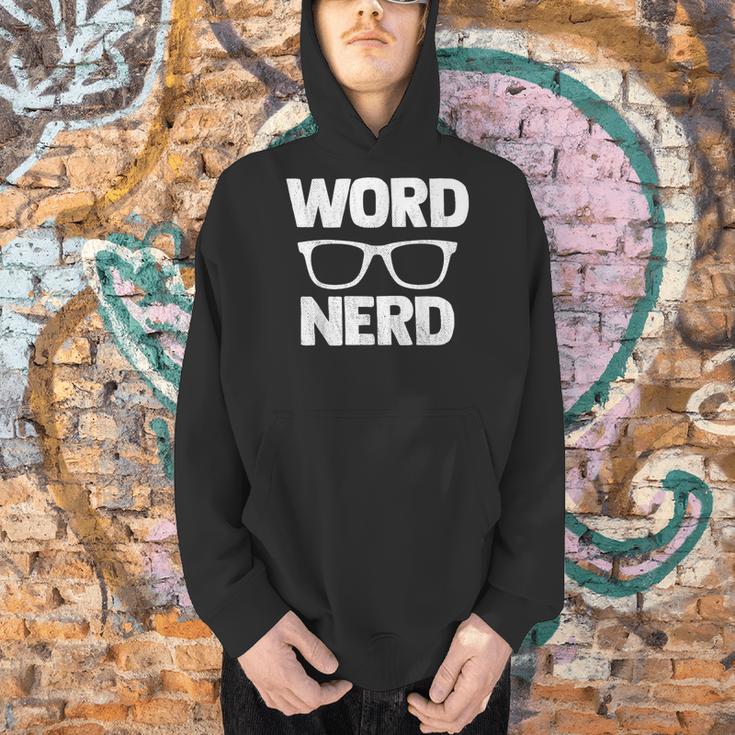Word Nerd Book Reading Men Hoodie