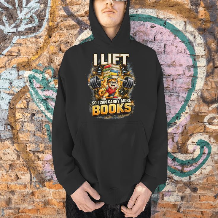 Workout I Lift So I Can Carry More Books Humor Men Hoodie Workout I Lift So I Can Carry More Books Humor Men Hoodie