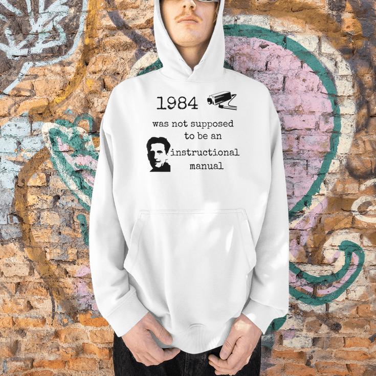 1984 Not An Instruction Manual Orwell Book Lover Themed Men Hoodie 1984 Not An Instruction Manual Orwell Book Lover Themed Men Hoodie