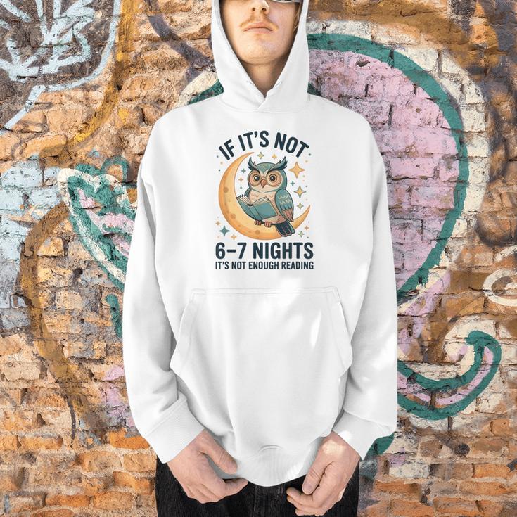 6-7 Nights Reading Owl On Moon Book Lover Reading Men Hoodie 6-7 Nights Reading Owl On Moon Book Lover Reading Men Hoodie