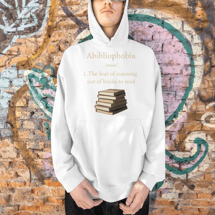 Abibliophobia Definition Book Lover Premium Tri-Blend Men Hoodie