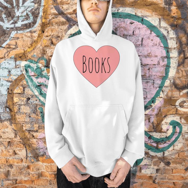 Back To School Heart Love Reading Cute I Love Books Men Hoodie