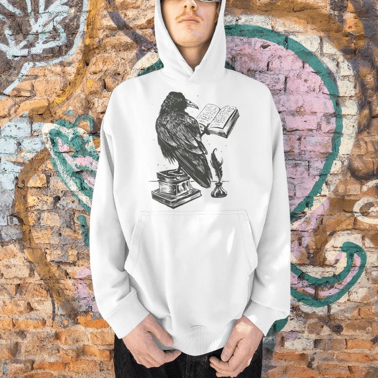 Bird Raven Book Lovers Men Women Graphic Tshirt Men Hoodie