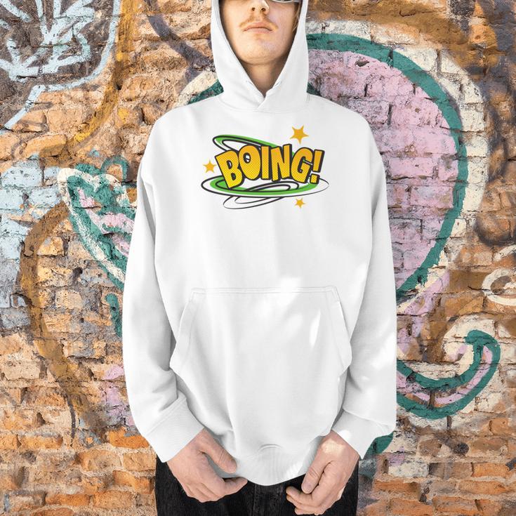 BOING Pop Art Comic Book Speech Bubbles Street Graffiti Art Men Hoodie