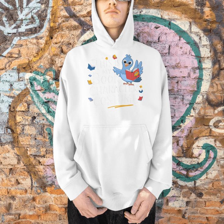 This Is My Book Character Costume Fun Pigeon Reading Lovers Men Hoodie This Is My Book Character Costume Fun Pigeon Reading Lovers Men Hoodie