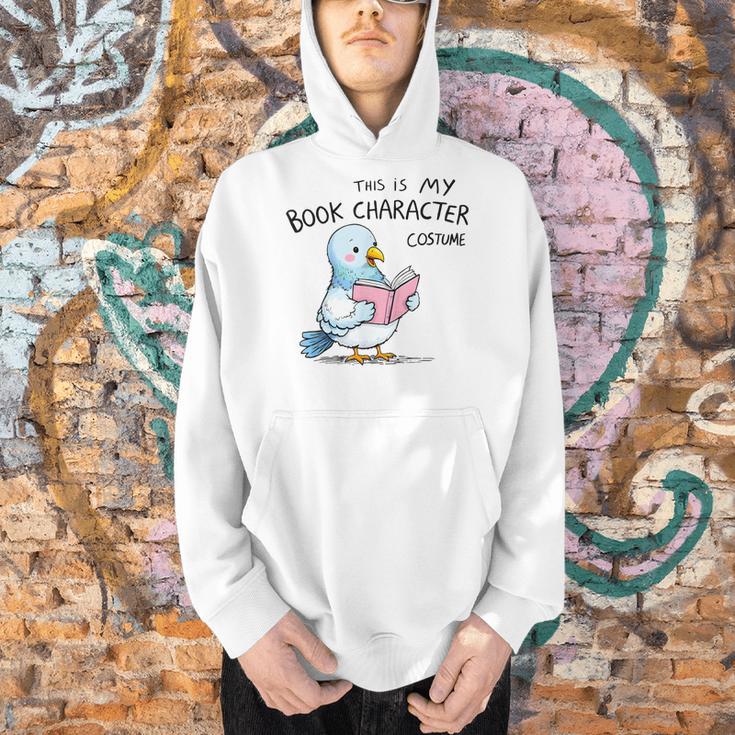 This Is My Book Character Costume I Pigeon Reading Tee Men Hoodie