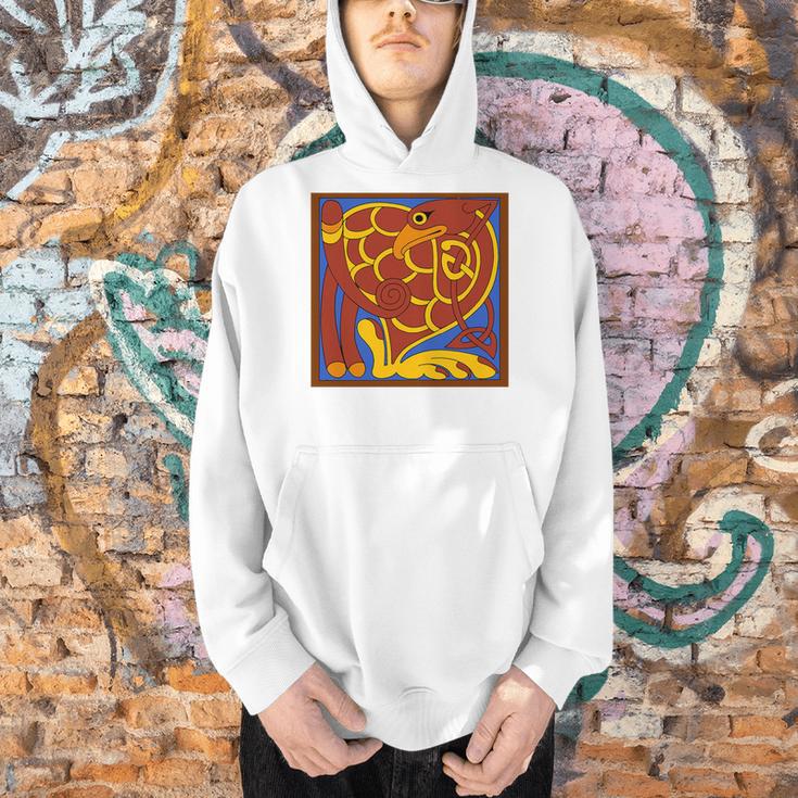 Book Of Kells Celtic Knot Medieval Bird Premium Tri-Blend Men Hoodie