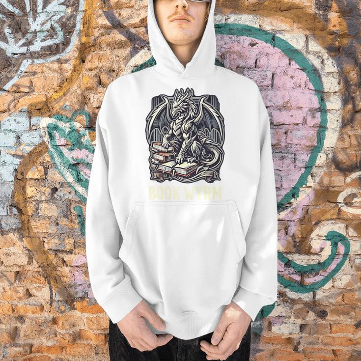 Book Lover I'm a Bookwyrm Not A Bookworm Fantasy Library Fan Premium Tri-Blend Men Hoodie