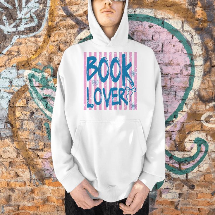 Book Lover Reading Enthusiast Bold Stripes Comfort Colors Crop Top Men Hoodie