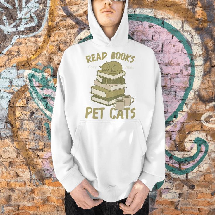 Book Lover Women Read Books Pet Cats Premium Tri-Blend Men Hoodie