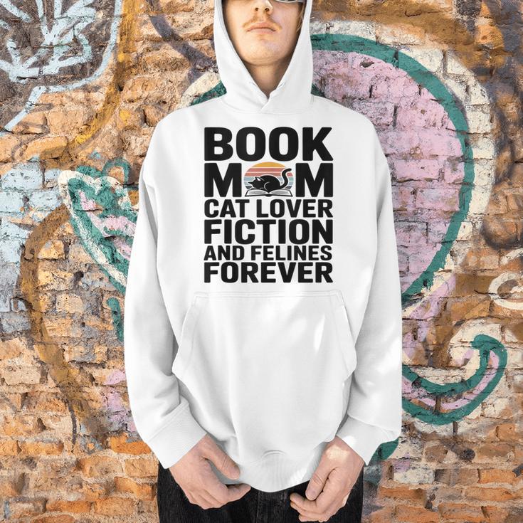 Book Mom Cat Lover Fiction And Felines Forever Men Hoodie