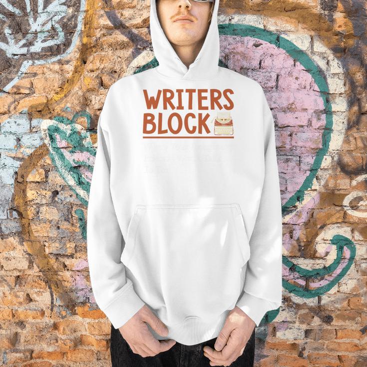 Book Writer Author Writers Block Book Writing Novelist Premium Tri-Blend Men Hoodie