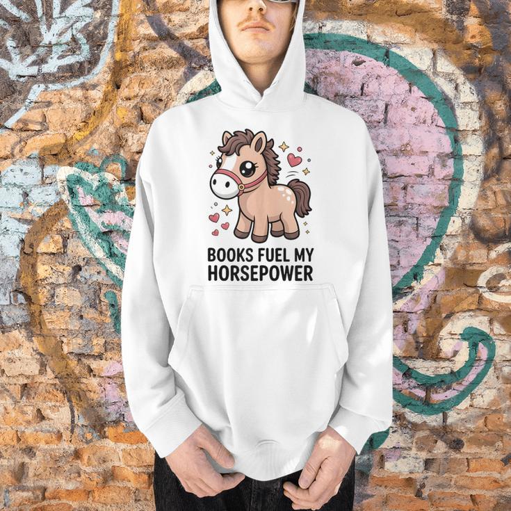 Books Fuel My Horsepower Cute Reading Pony Men Hoodie Books Fuel My Horsepower Cute Reading Pony Men Hoodie