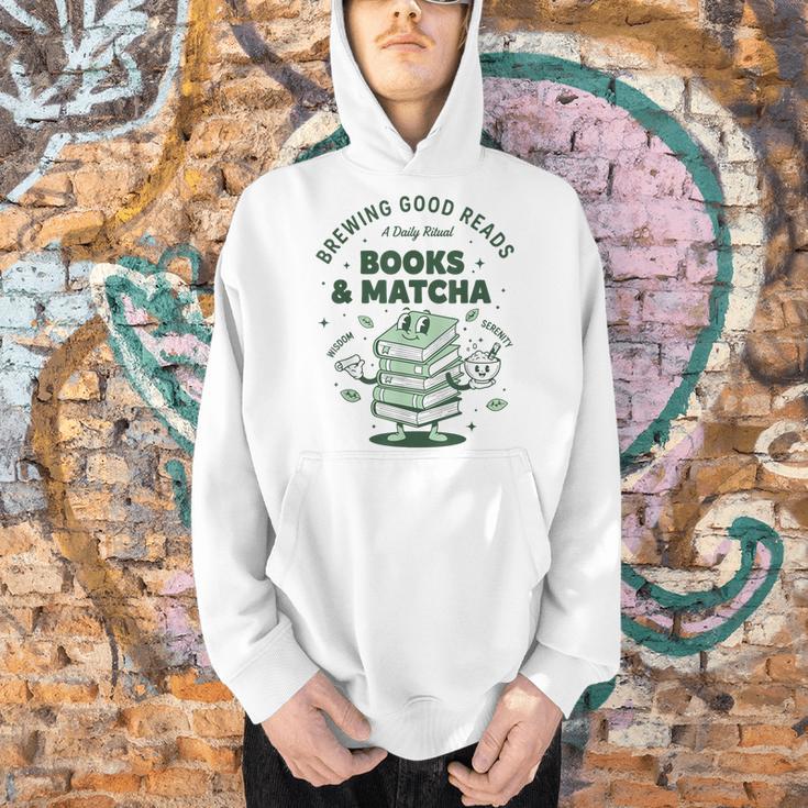 Books And Matcha Brewing Good Reads Matcha Tea Men Hoodie Books And Matcha Brewing Good Reads Matcha Tea Men Hoodie