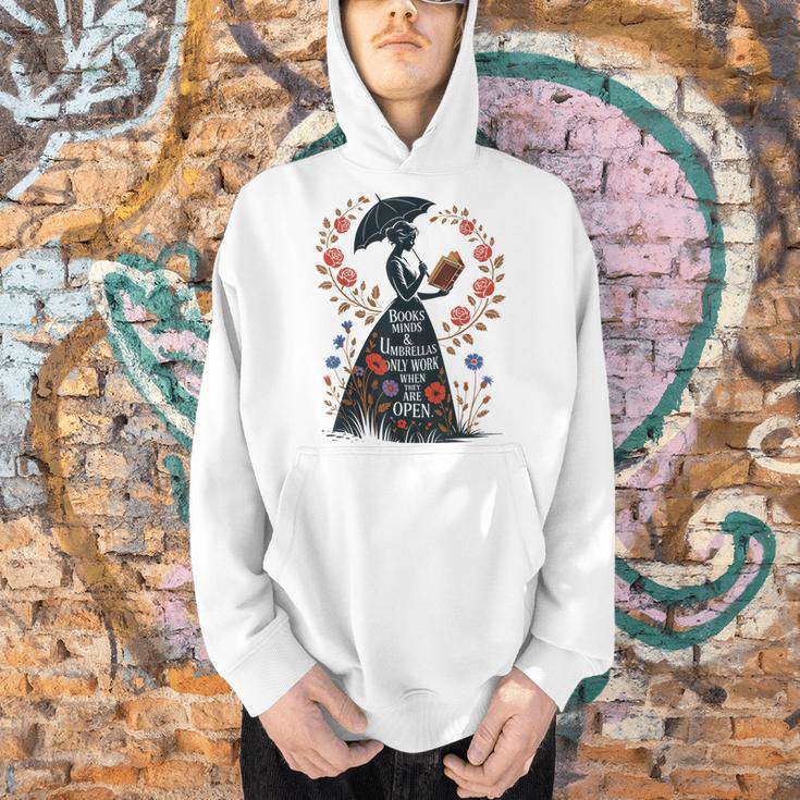 Books Minds Umbrellas Quote Reading Lover Vintage Reader Men Hoodie Books Minds Umbrellas Quote Reading Lover Vintage Reader Men Hoodie