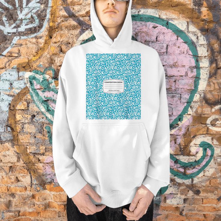 Classic Sky Blue Composition Book School Book Teachers Men Hoodie