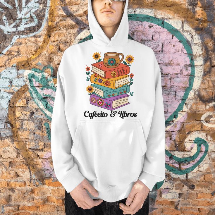 Coffee & Book Lover Reader Mexican Spanish Cafecito & Libros Men Hoodie