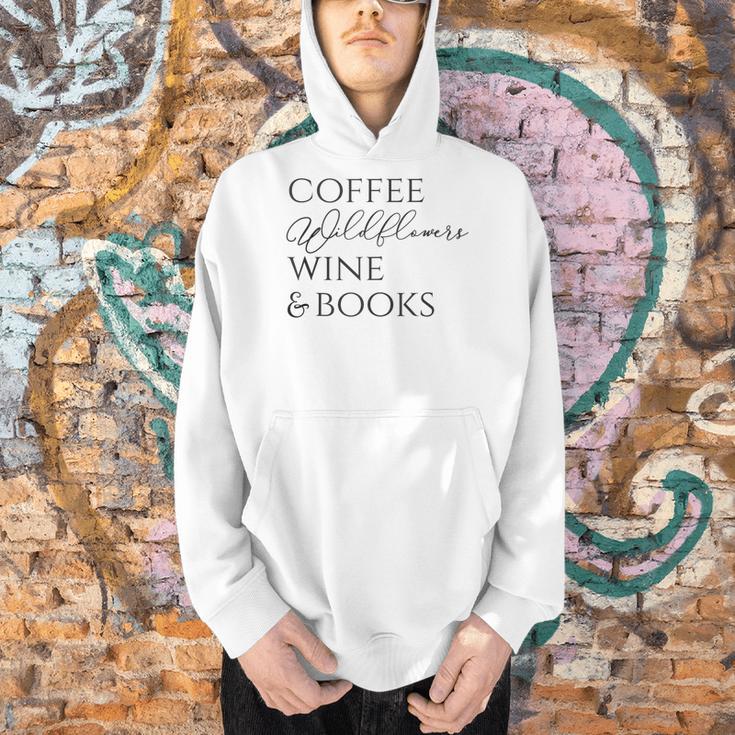 Coffee Wildflowers Wine & Books Men Hoodie Coffee Wildflowers Wine & Books Men Hoodie