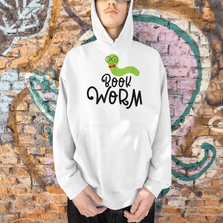 Cute Book Worm Reading Lovers Men Hoodie