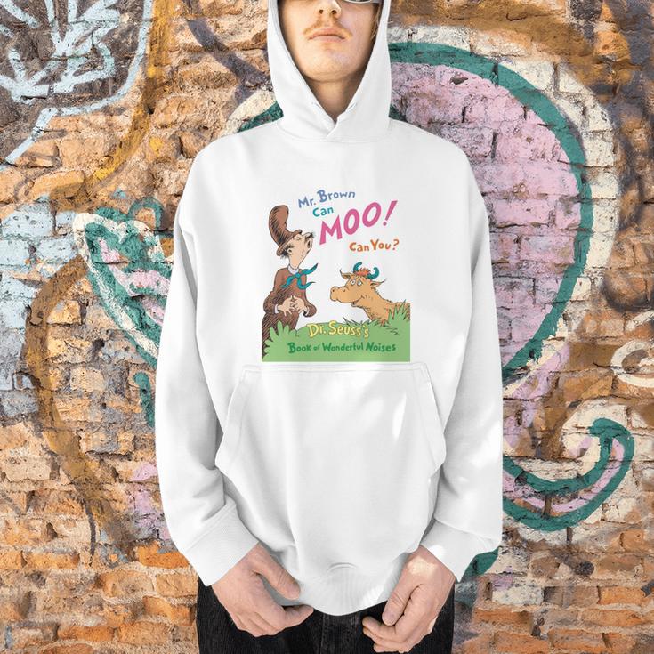 Dr Seuss Mr Brown Can Moo Book Cover Men Hoodie