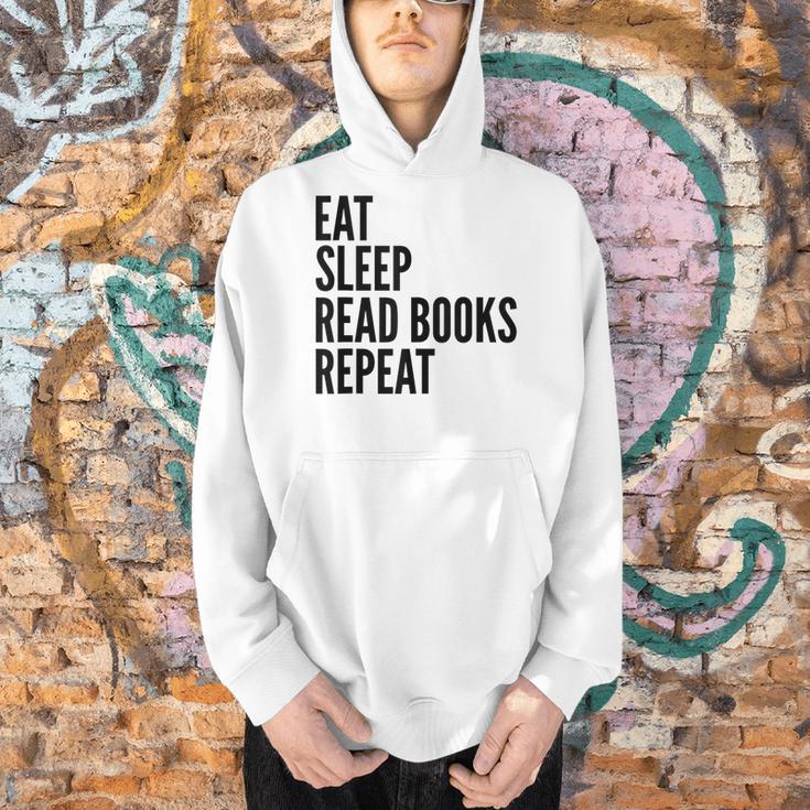 Eat Sleep Read Books Repeat Reading Lover Men Hoodie