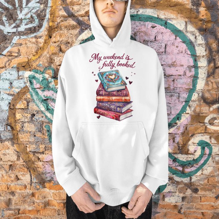 My Weekend Is Fully Booked Reading Quote Book Lover Humor Men Hoodie