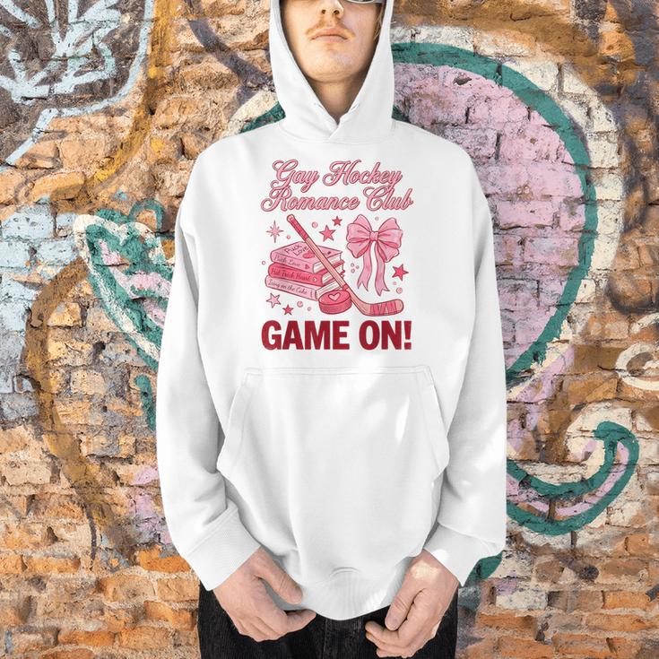 Gay Hockey Romance Club Bookish Smutty Spicy Book Lover Men Hoodie Gay Hockey Romance Club Bookish Smutty Spicy Book Lover Men Hoodie