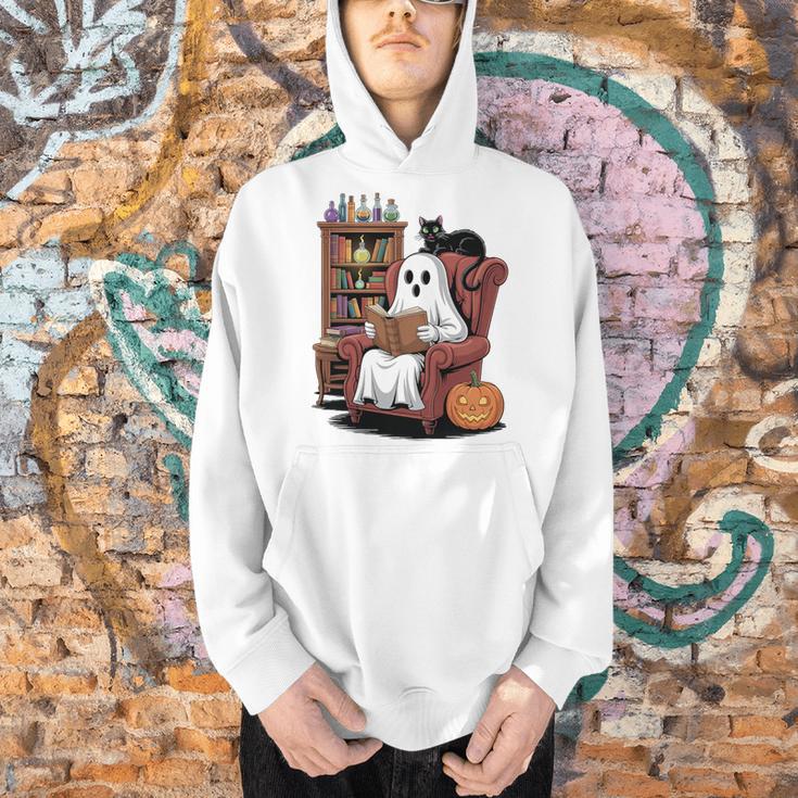 Ghost With Bookshelf Halloween Bookish Premium Tri-Blend Men Hoodie Ghost With Bookshelf Halloween Bookish Premium Tri-Blend Men Hoodie