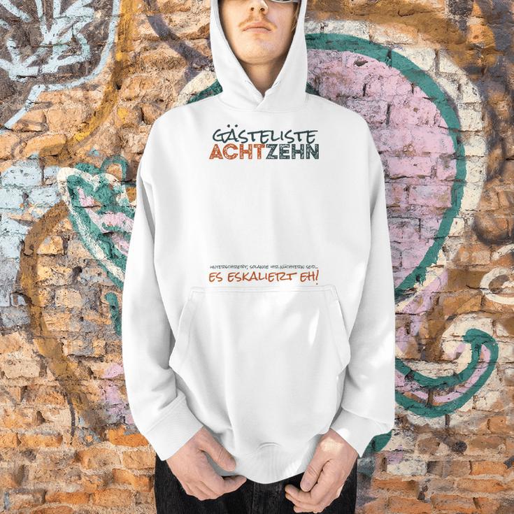 Guest Book 18th Birthday Guest List 18 Years Boy Men Men Hoodie