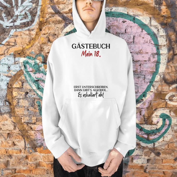 Guest Book 18th Birthday Guest List 18 Years Girl Boy Men Hoodie