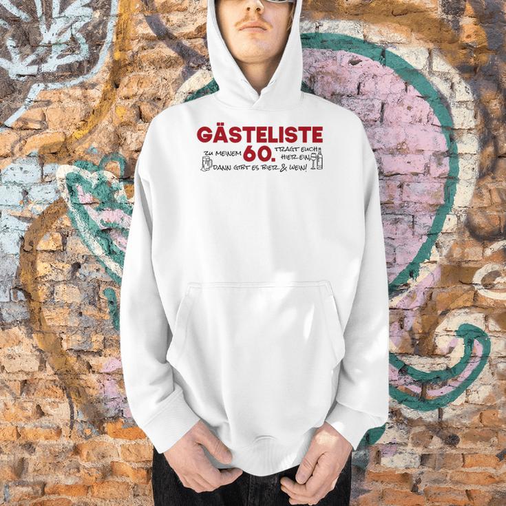 Guest List 60th Guest List Guest Book 60th Birthday Woman Man Men Hoodie Guest List 60th Guest List Guest Book 60th Birthday Woman Man Men Hoodie