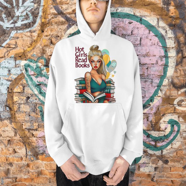 Hot Girls Read Books Spicy Bookish Girl Dark Romance Reader Men Hoodie