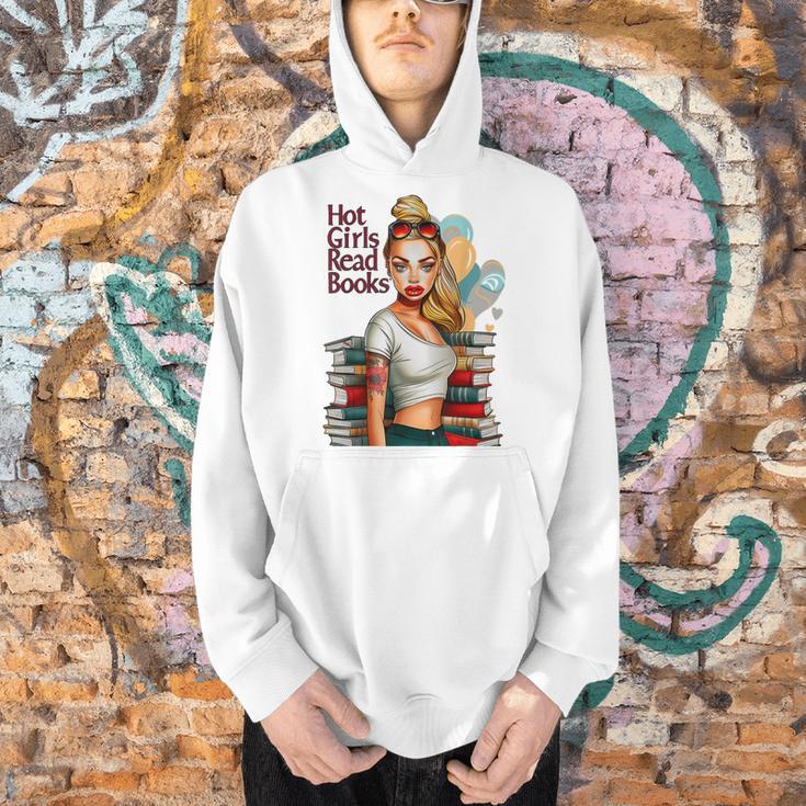 Hot Girls Read BooksSpicy Bookish Girl Dark Romance Reader Men Hoodie