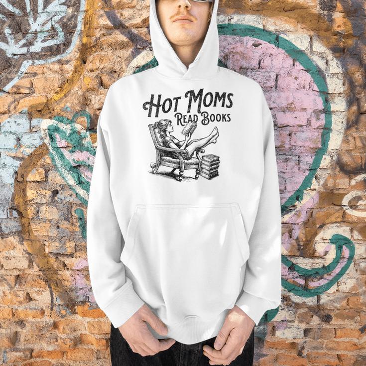 Hot Moms Read Books For Moms Book Lover Men Hoodie