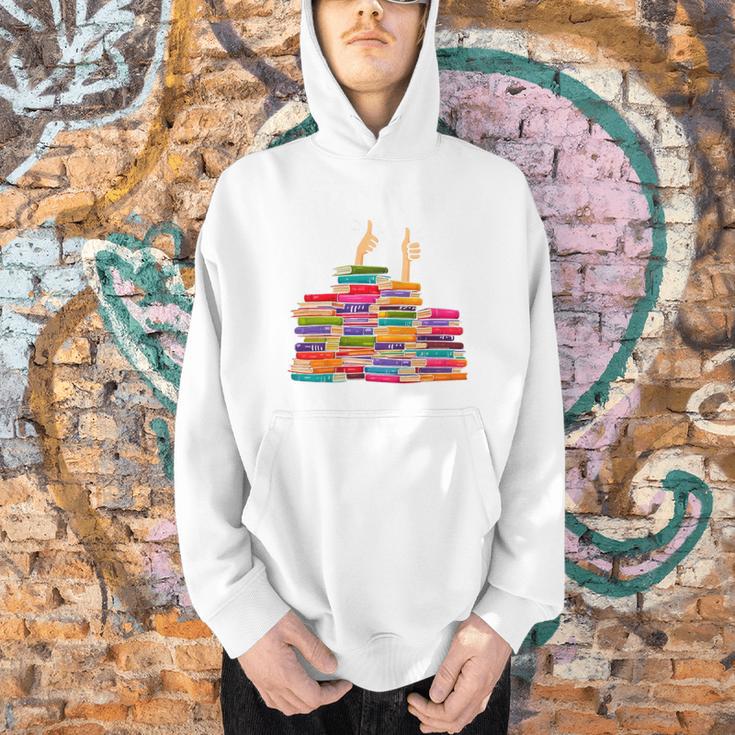 I'm Fine Reading Books Reader Book Lover Librarian Men Hoodie