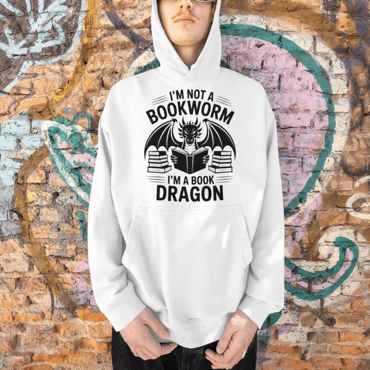 I'm Not a Bookworm I'm a Book Dragon For Fantasy Lovers Premium Tri-Blend Men Hoodie