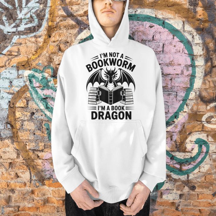 I'm Not a Bookworm I'm a Book Dragon Fantasy Readers Club Men Hoodie