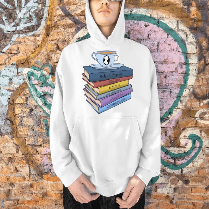 Jane Austen Books And Tea Men Hoodie