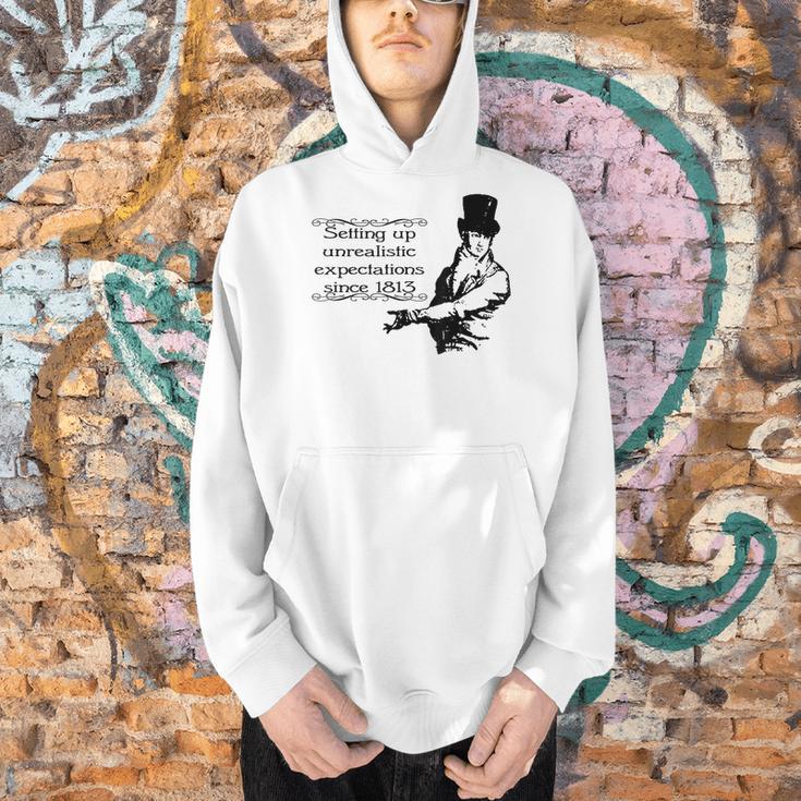 Jane Austen Mr Darcy Expectations Literary Book Club Men Hoodie Jane Austen Mr Darcy Expectations Literary Book Club Men Hoodie