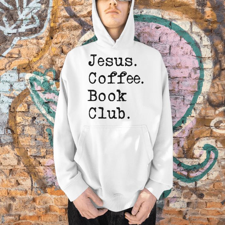 Jesus Coffee Book Club Christian Mom Life Faith God Si Men Hoodie