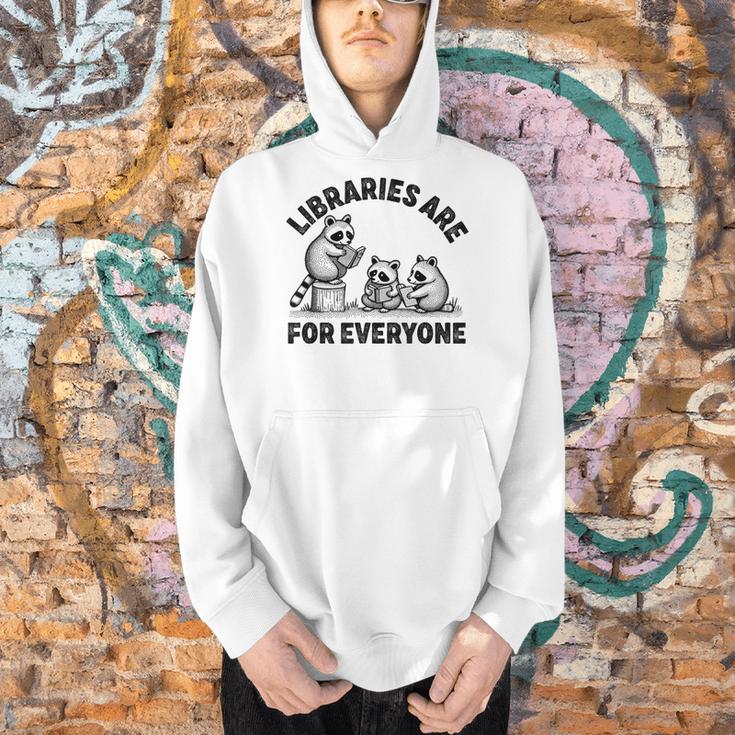 Libraries Are For Everyone Read Banned Book Librarian Reader Men Hoodie