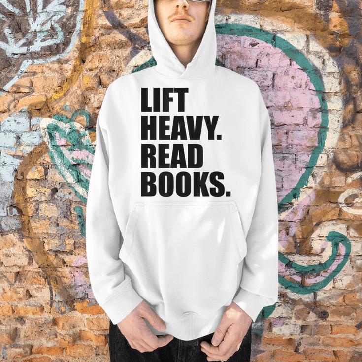Lift Heavy Read Books Gym Apparel Weightlifters And Readers Men Hoodie