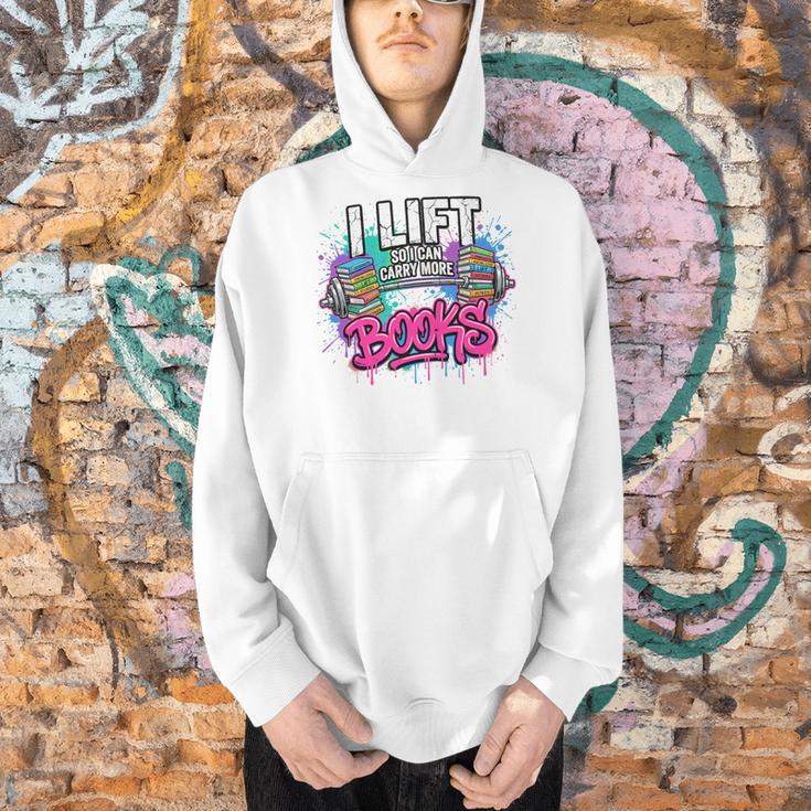 I Lift So I Can Carry More Books Reader Librarian Premium Tri-Blend Men Hoodie