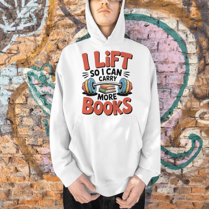 Lift So I Can Carry More Books Reading Lovers Reader Workout Premium Tri-Blend Men Hoodie