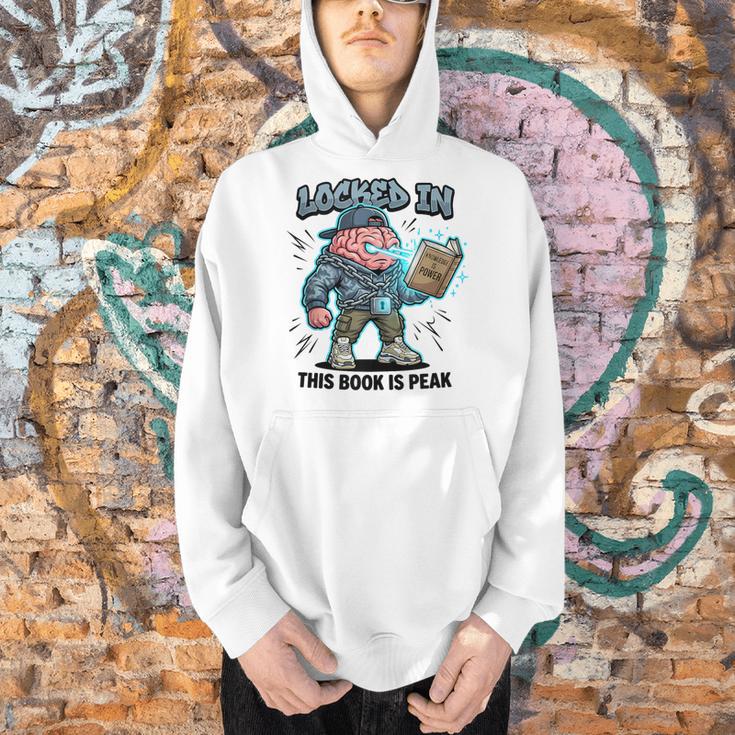Locked In Meme Book Is Peak Quote Men Hoodie