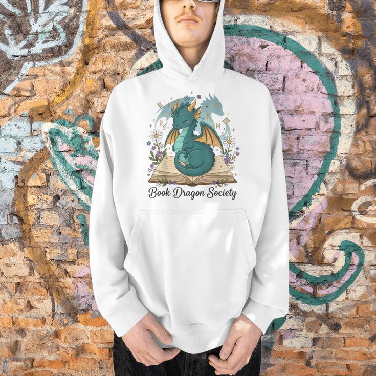 Magical Book Dragon Fantasy Reading Enthusiast Art Men Hoodie